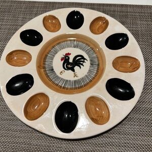 Vintage Ironstone China Deviled Egg Platter Japan